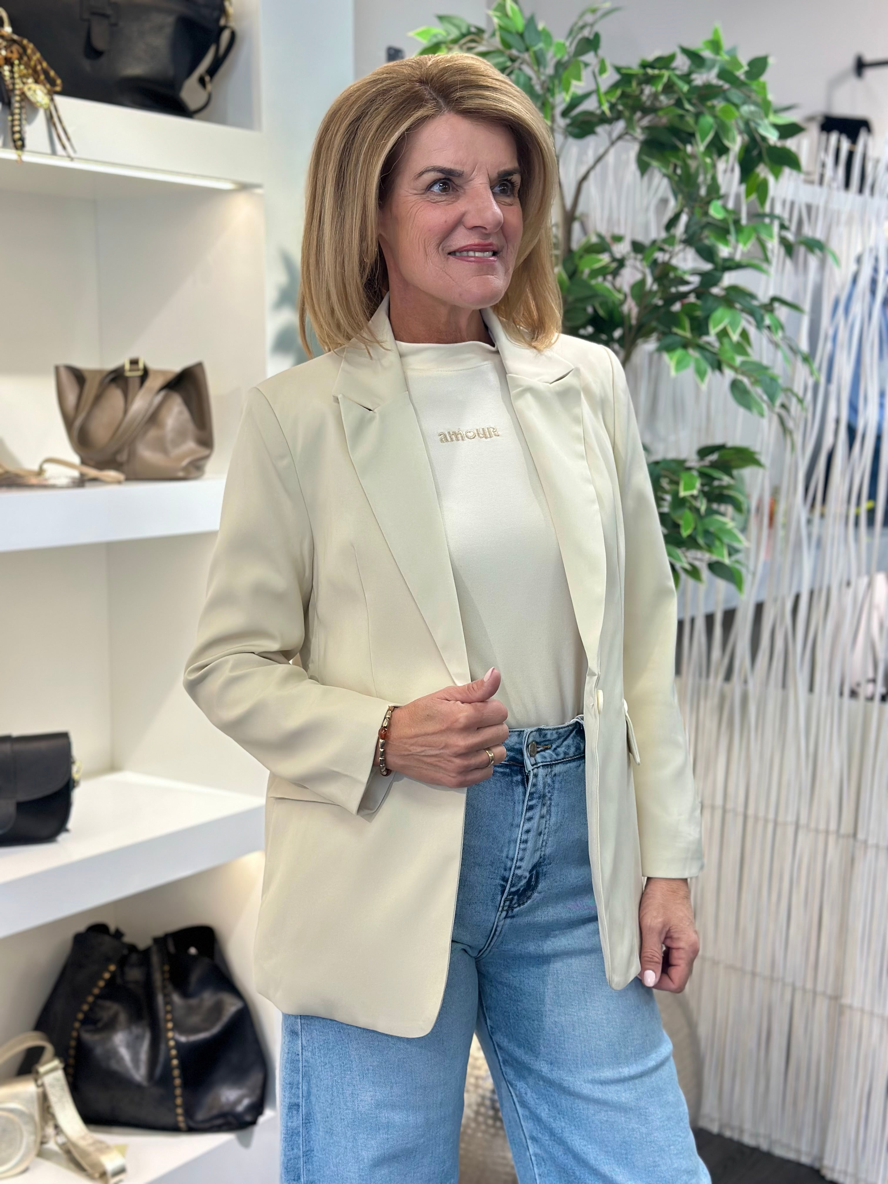 Unika Halflange Boyfriend Blazer 3595 kit