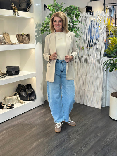 Fashion Boyfriend Blazer 0439 beige