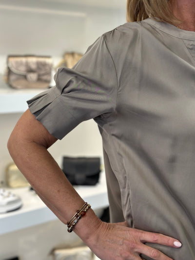 Halflange Jurk lois  26SD030 taupe