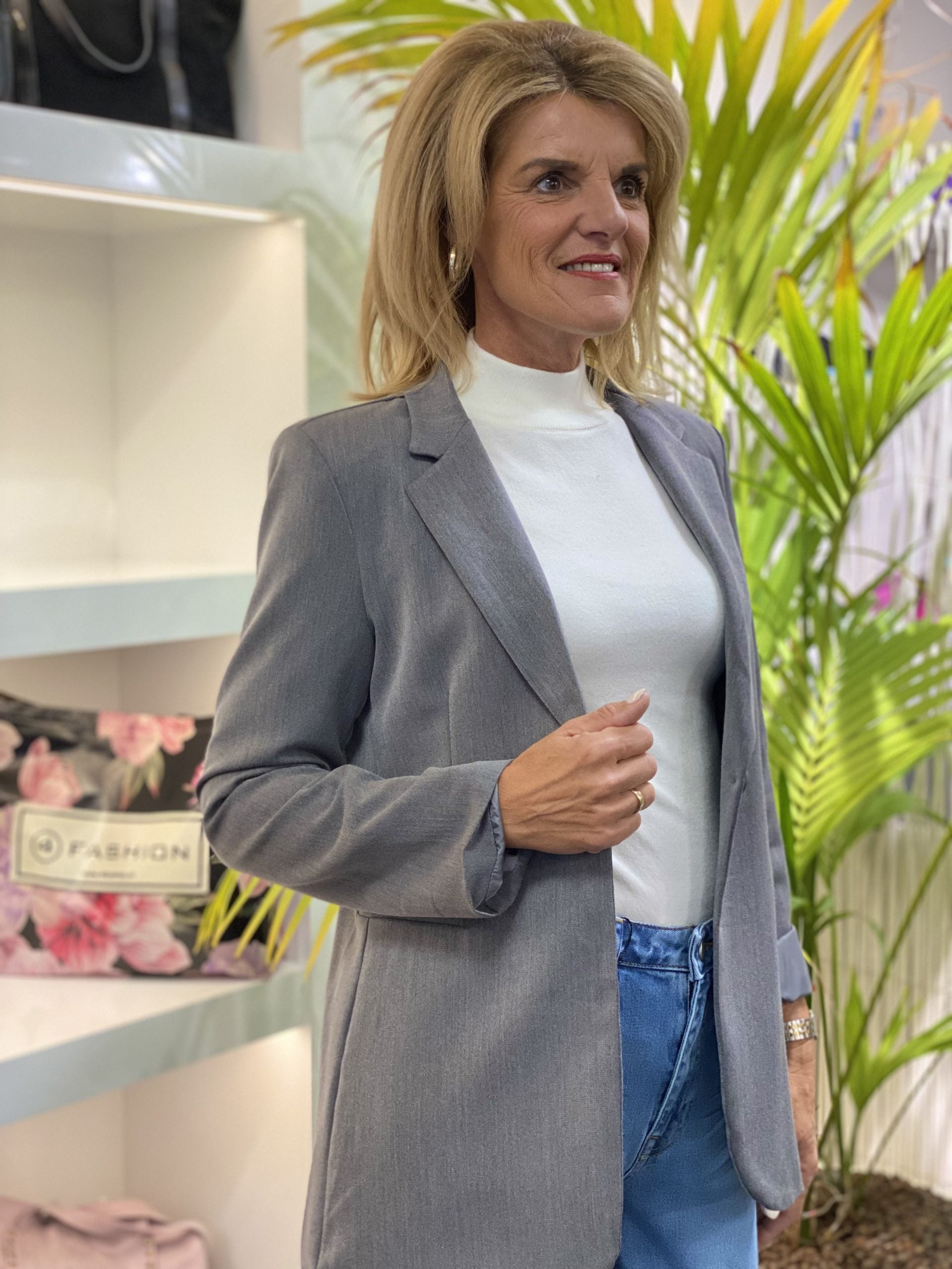 Forza Halflange Blazer grijs