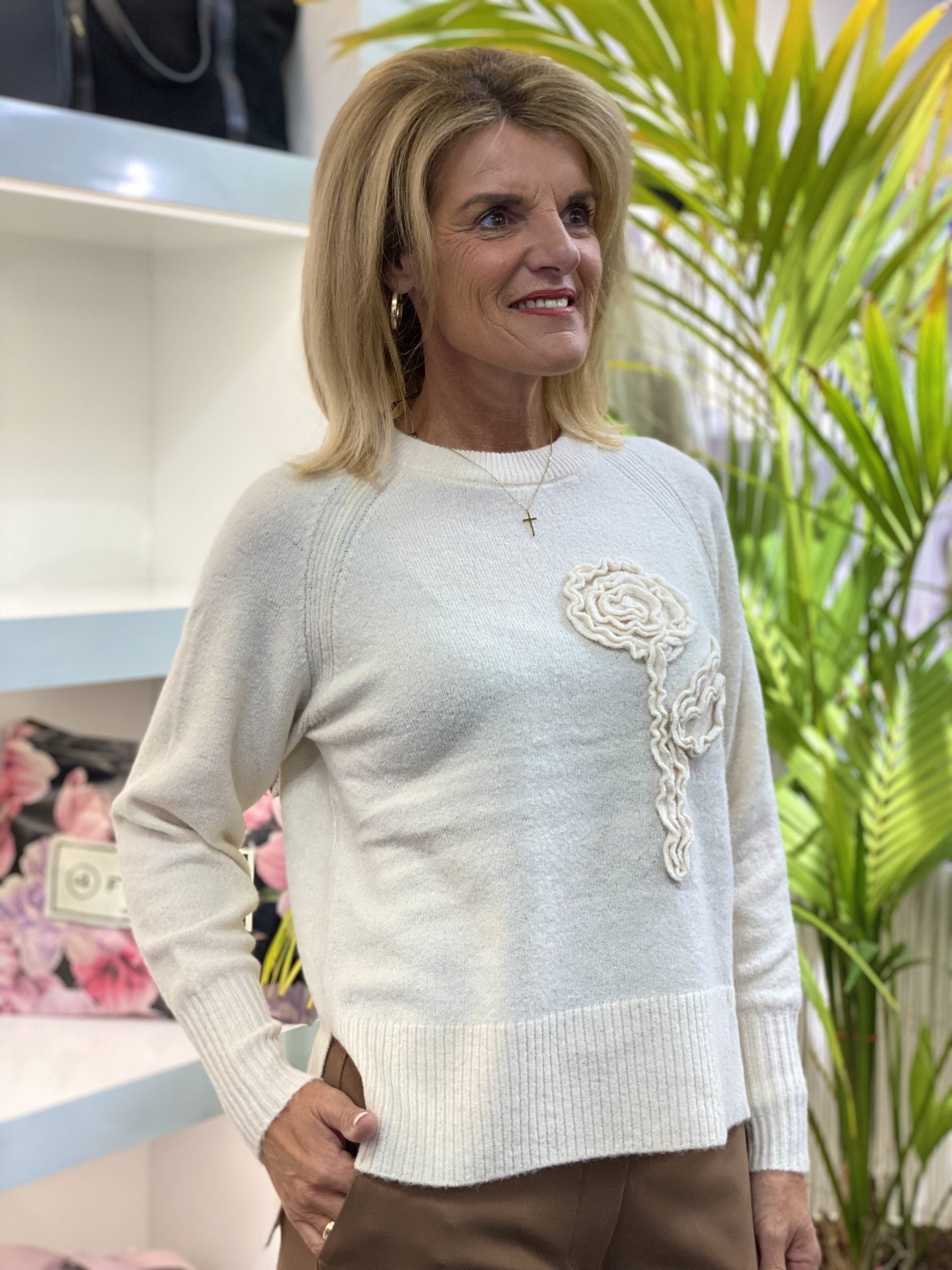 Freequent Vidoo Pullover moonbeam melange