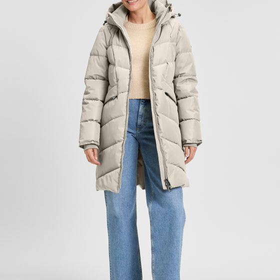 Covered Halflange Winterjas Adele 2 kit rainy day