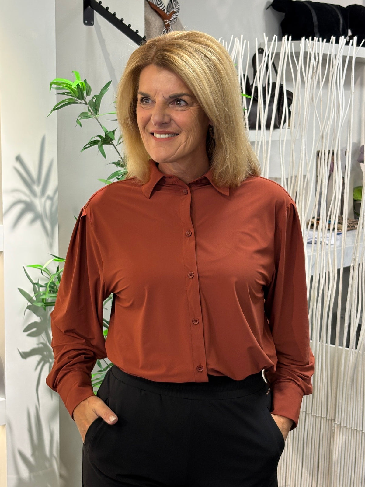 Mi Piace Blouse Oversized Light 202863 Fired Brick