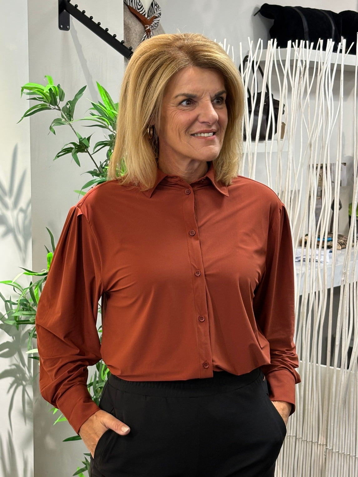 Mi Piace Blouse Oversized Light 202863 Fired Brick