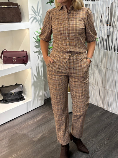 Mi Piace Blouse Puff Sleeves 202943 Fired Brick
