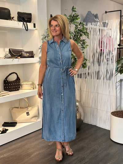 My Essential Wardrobe MWHilma 171 Jurk medium clear blue wash