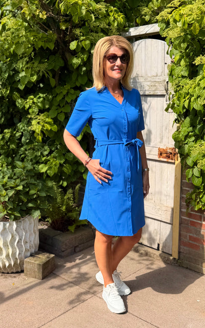 Mi Piace Travelstof Jurk 202807 nautic blue