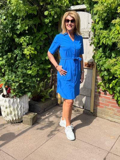 Mi Piace Travelstof Jurk 202807 nautic blue