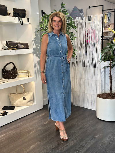 My Essential Wardrobe MWHilma 171 Jurk medium clear blue wash