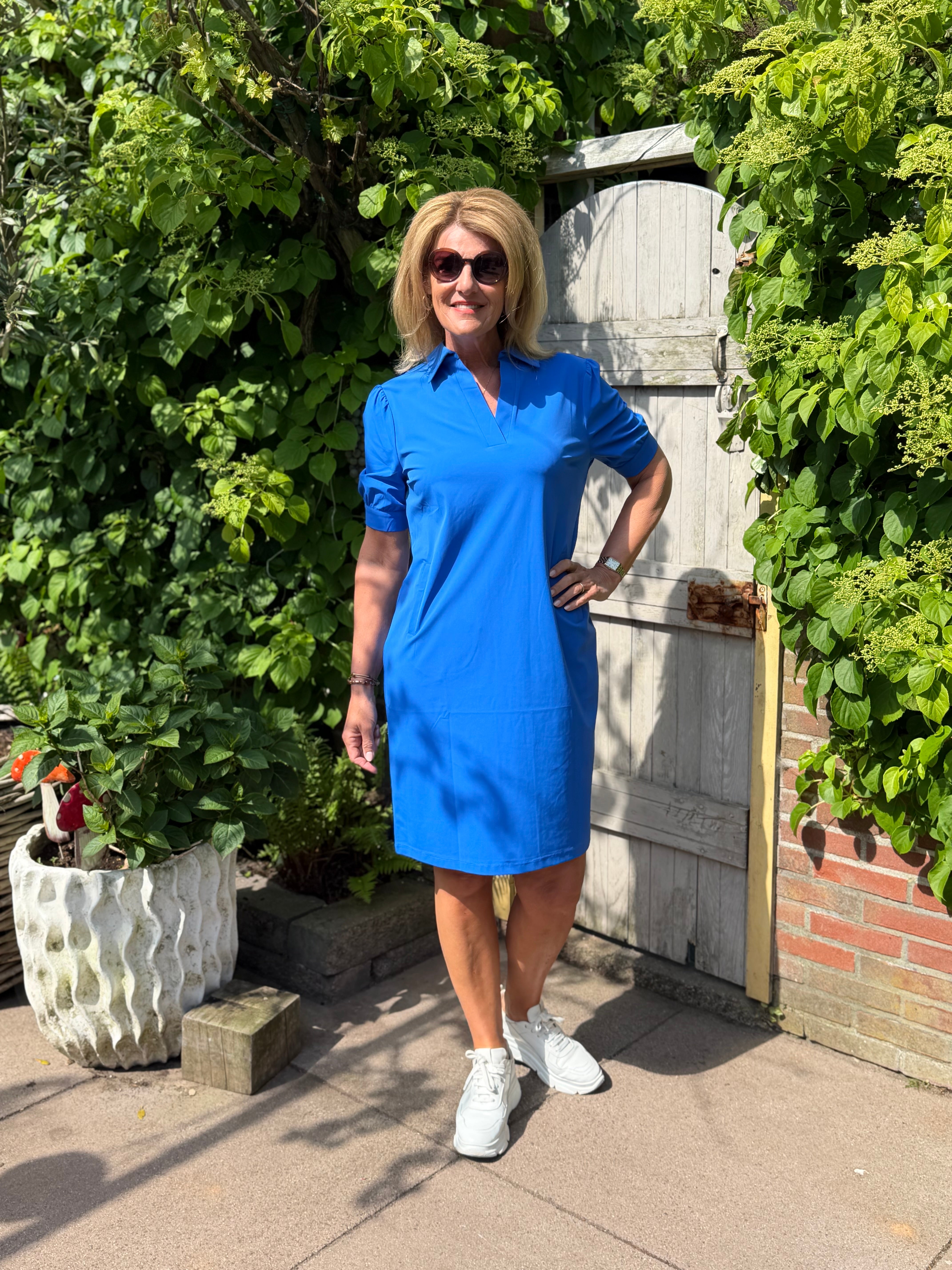 Mi Piace Travelstof Jurk 202605 nautic blue