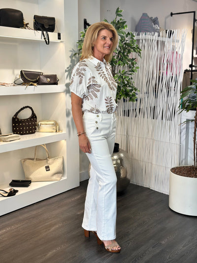 Red Button Bibette Off-White & Buttons Broek L33 offwhite