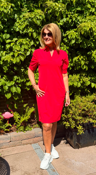 Mi Piace Travelstof Jurk 202605 rood