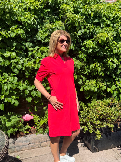 Mi Piace Travelstof Jurk 202605 rood
