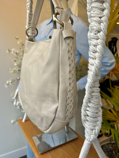 Petra Shopper Tas Leer Ecru T397