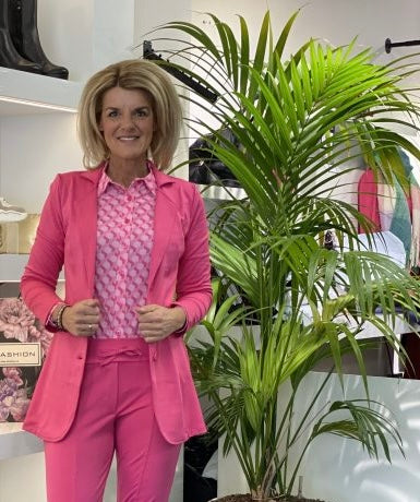 Halflange Travel blazer Angelle Milan 1582 fuchsia