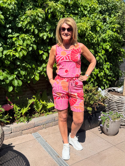 Mi Piace Travelstof Top 202027 desert anemone print coral