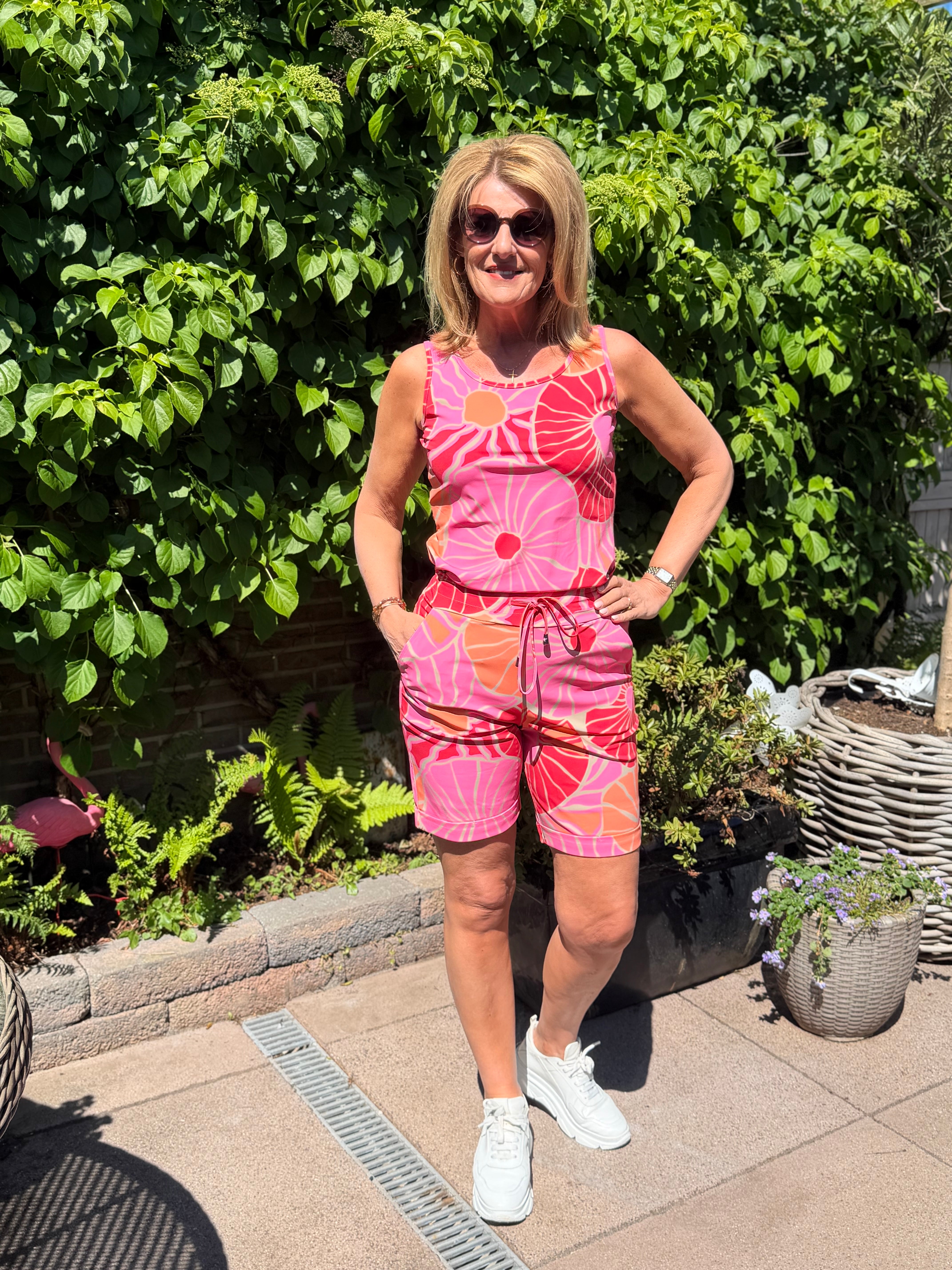 Mi Piace Travelstof Top 202027 desert anemone print coral