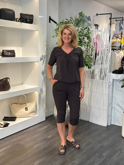 Mi Piace Travel Capri Broek Split 202820 espresso