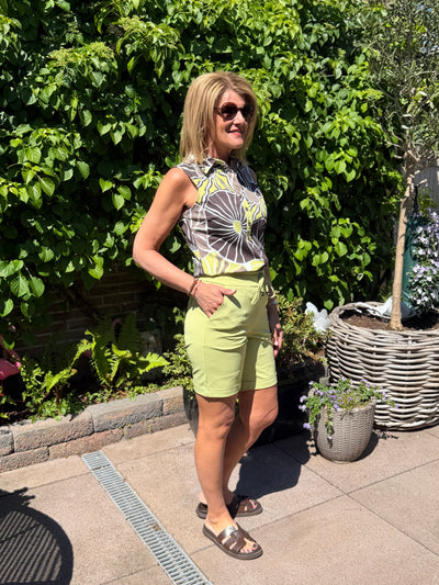 Mi Piace Travelstof iets wijdere Korte Broek 202423 sweet pea