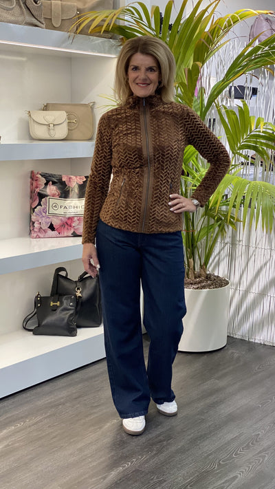 Luhta Halmeniemi Fleece Vest bruin