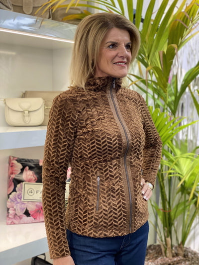 Luhta Halmeniemi Fleece Vest bruin