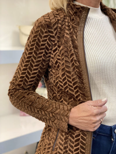 Luhta Halmeniemi Fleece Vest bruin