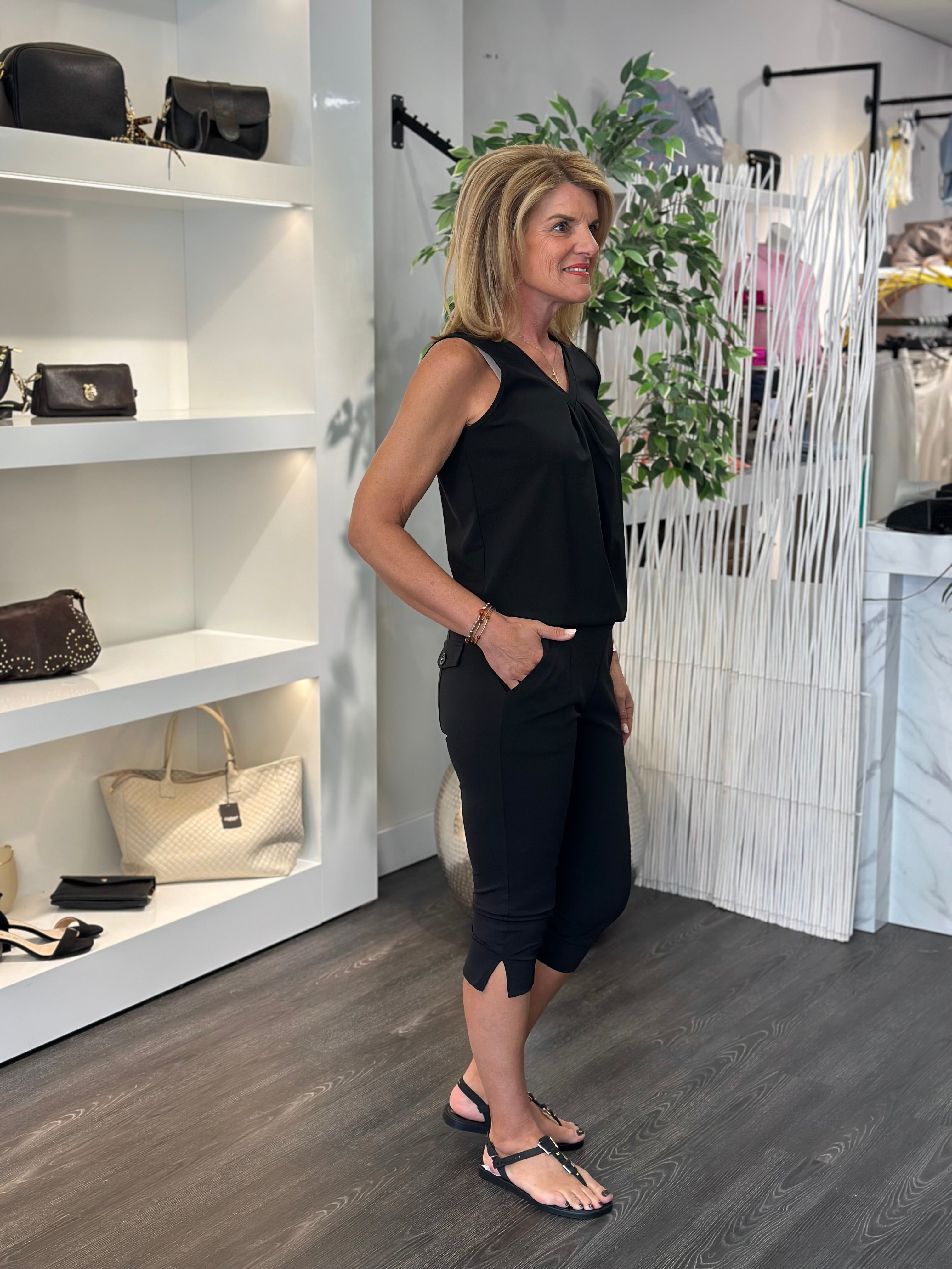 Mi Piace Travel Capri Broek Split 202820 zwart