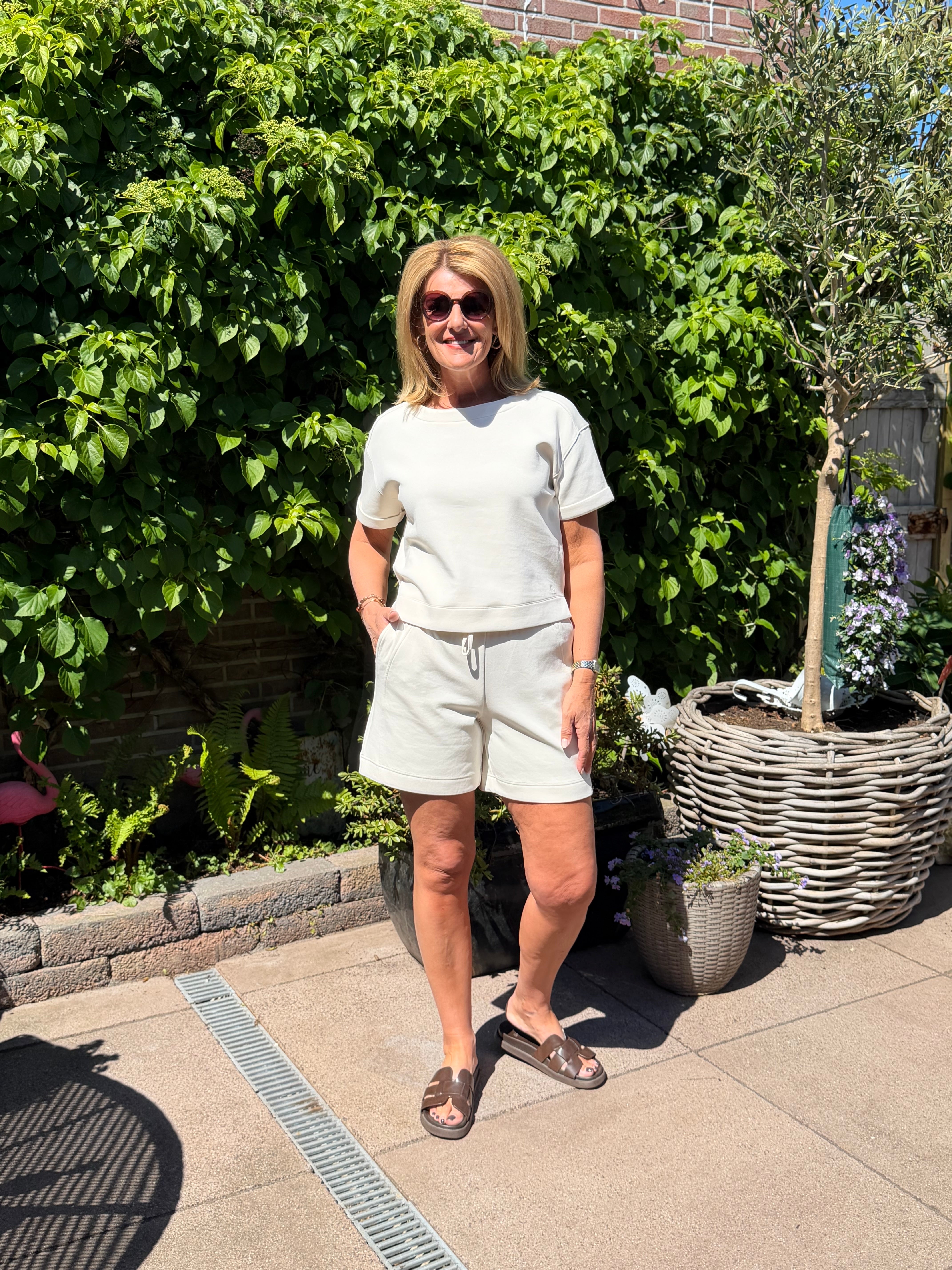 Red Button Stella Scuba Short ecru