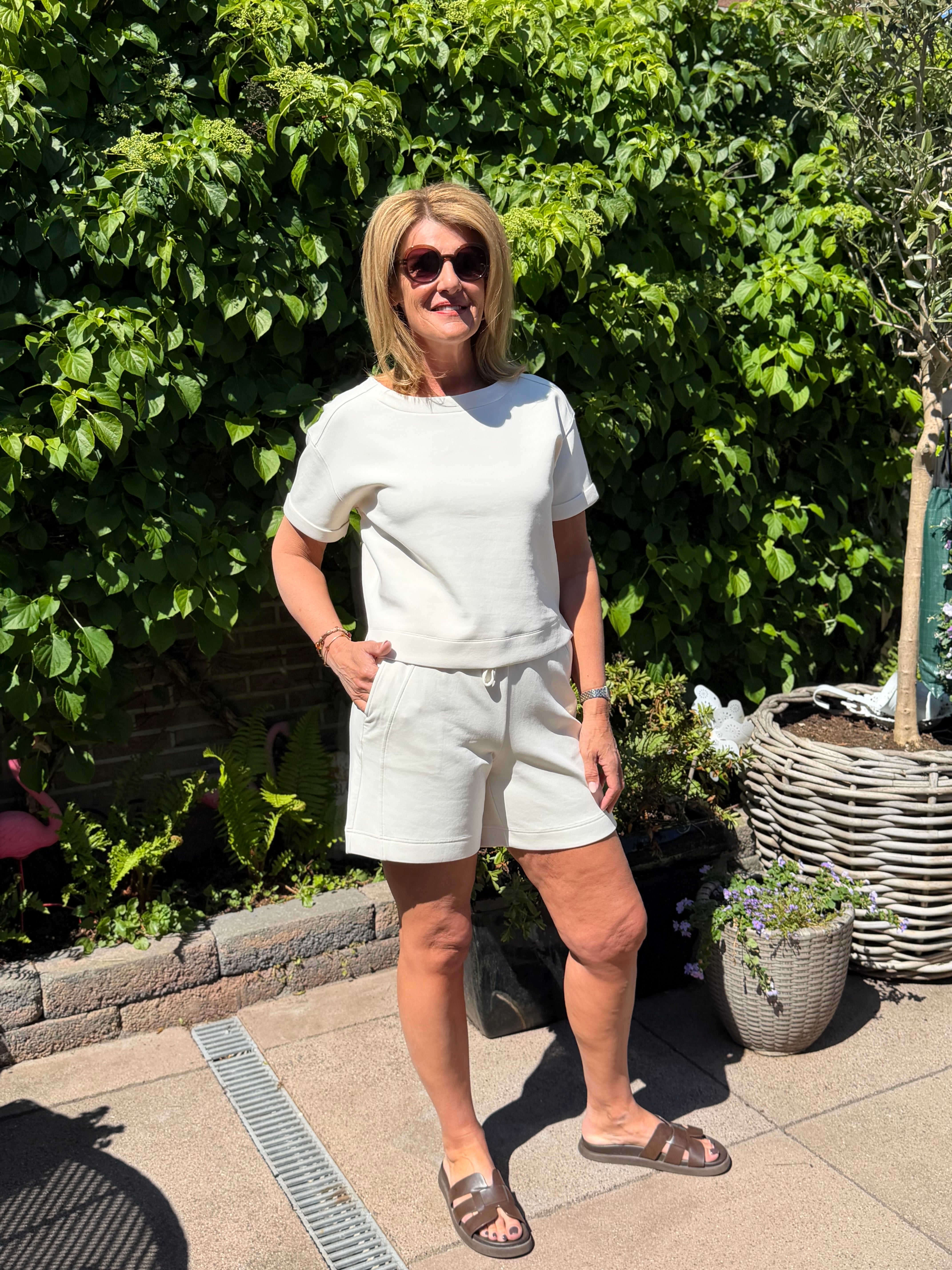 Red Button Stella Scuba Short ecru