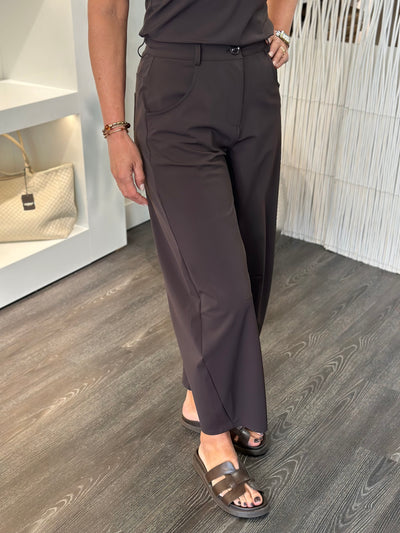 Mi Piace Travelstof Broek Balloon Model 202798 espresso