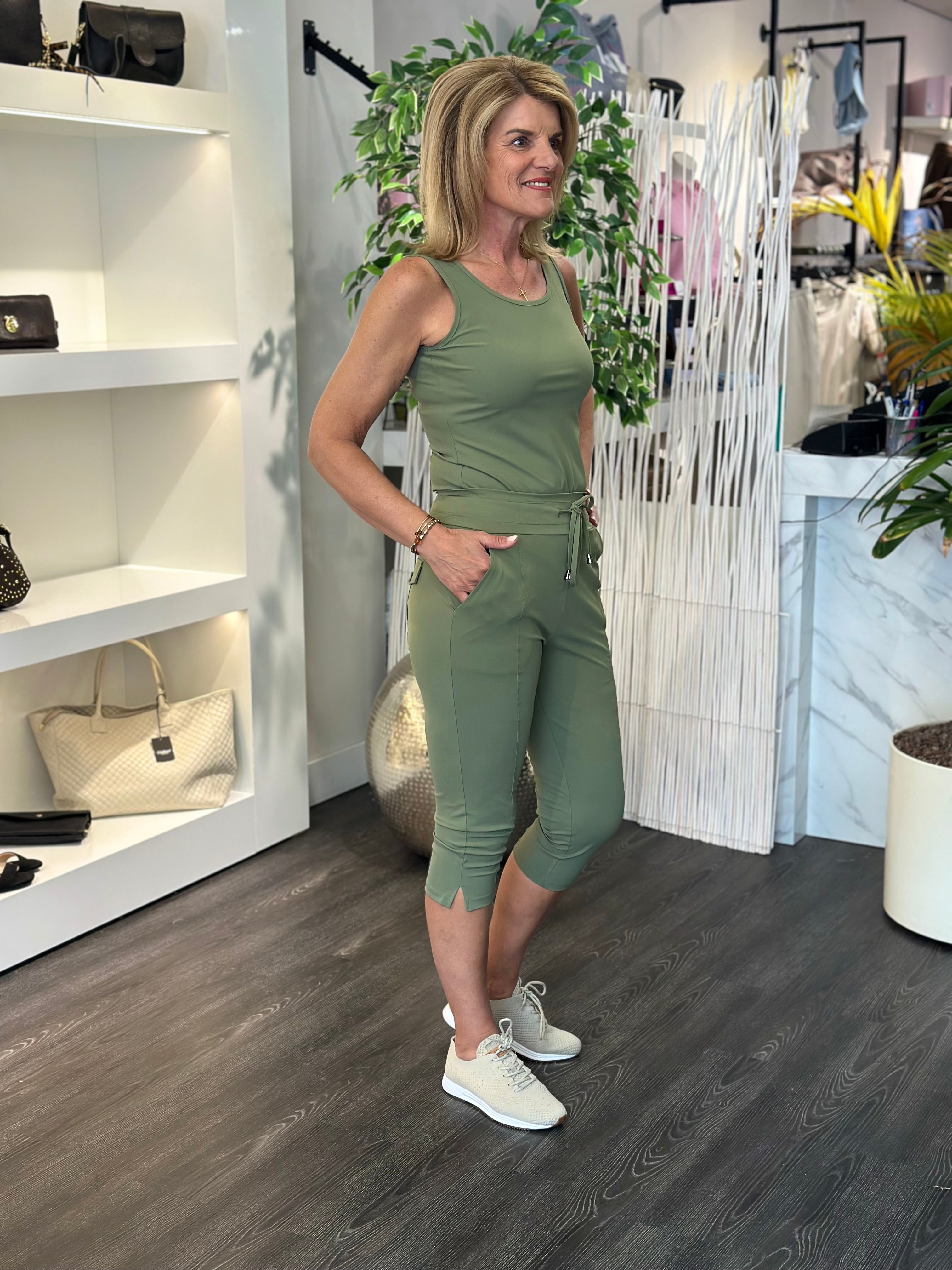 Mi Piace Travel Capri Broek Split 202820 olive