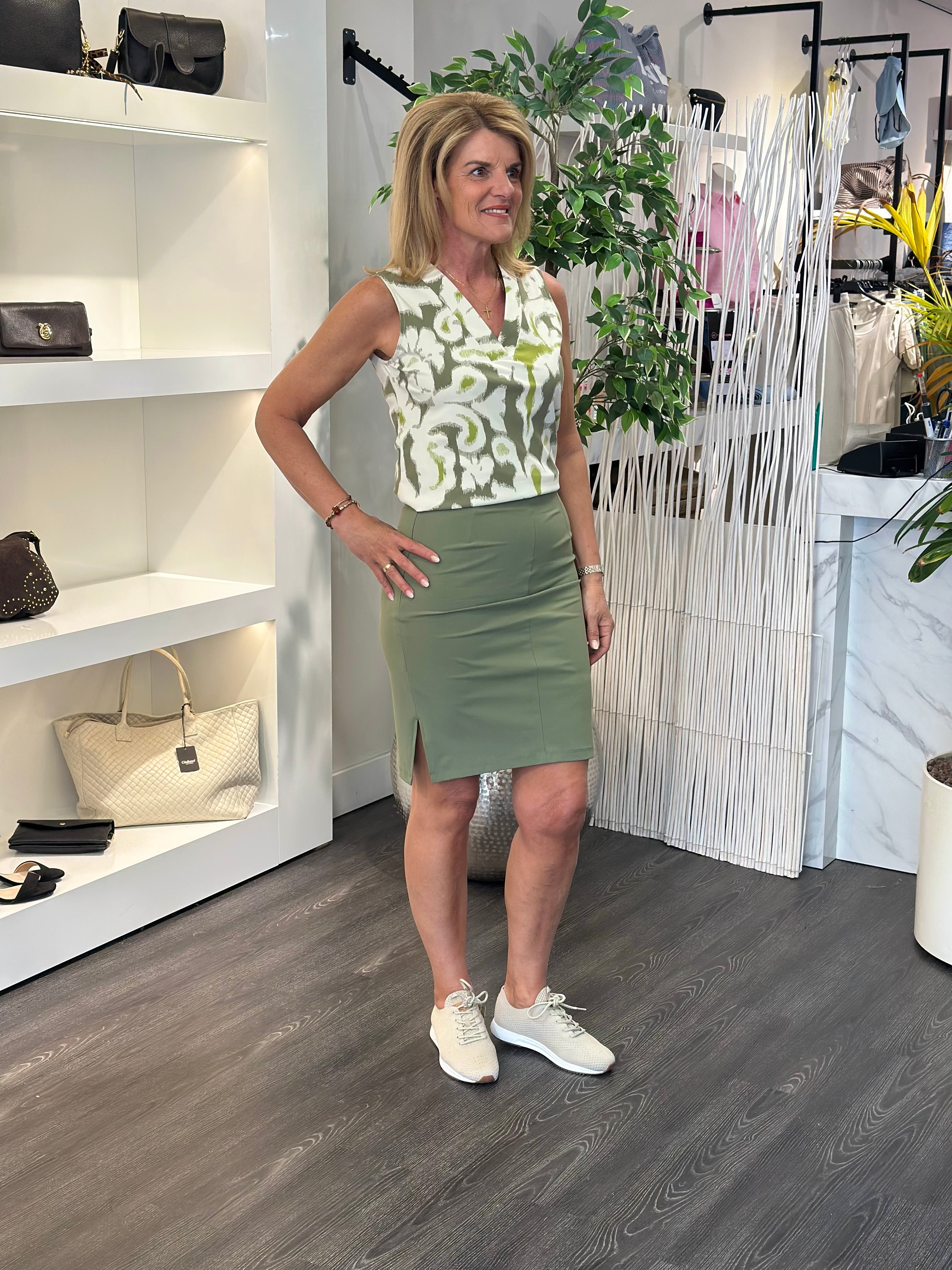 Mi Piace Travel Korte Rok 60810 olive