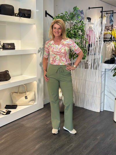 Mi Piace Travelstof Top V-Hals 202271 pencil branches print kit