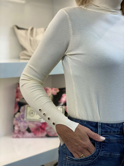 C&S Daye Knit Sweater wool white