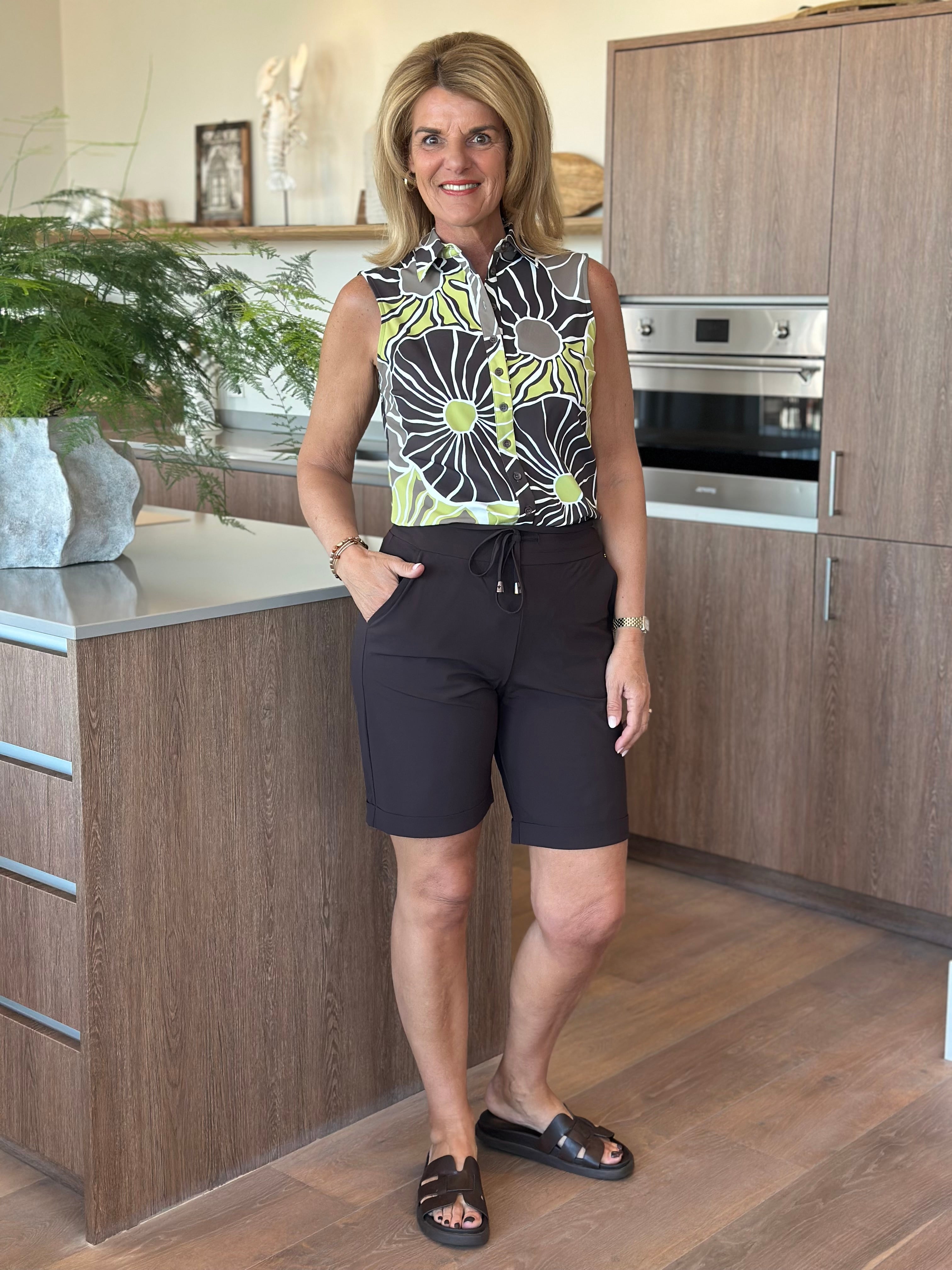 Mi Piace Travelstof Blouse Mouwloos 202299 desert anemone print sweet pea