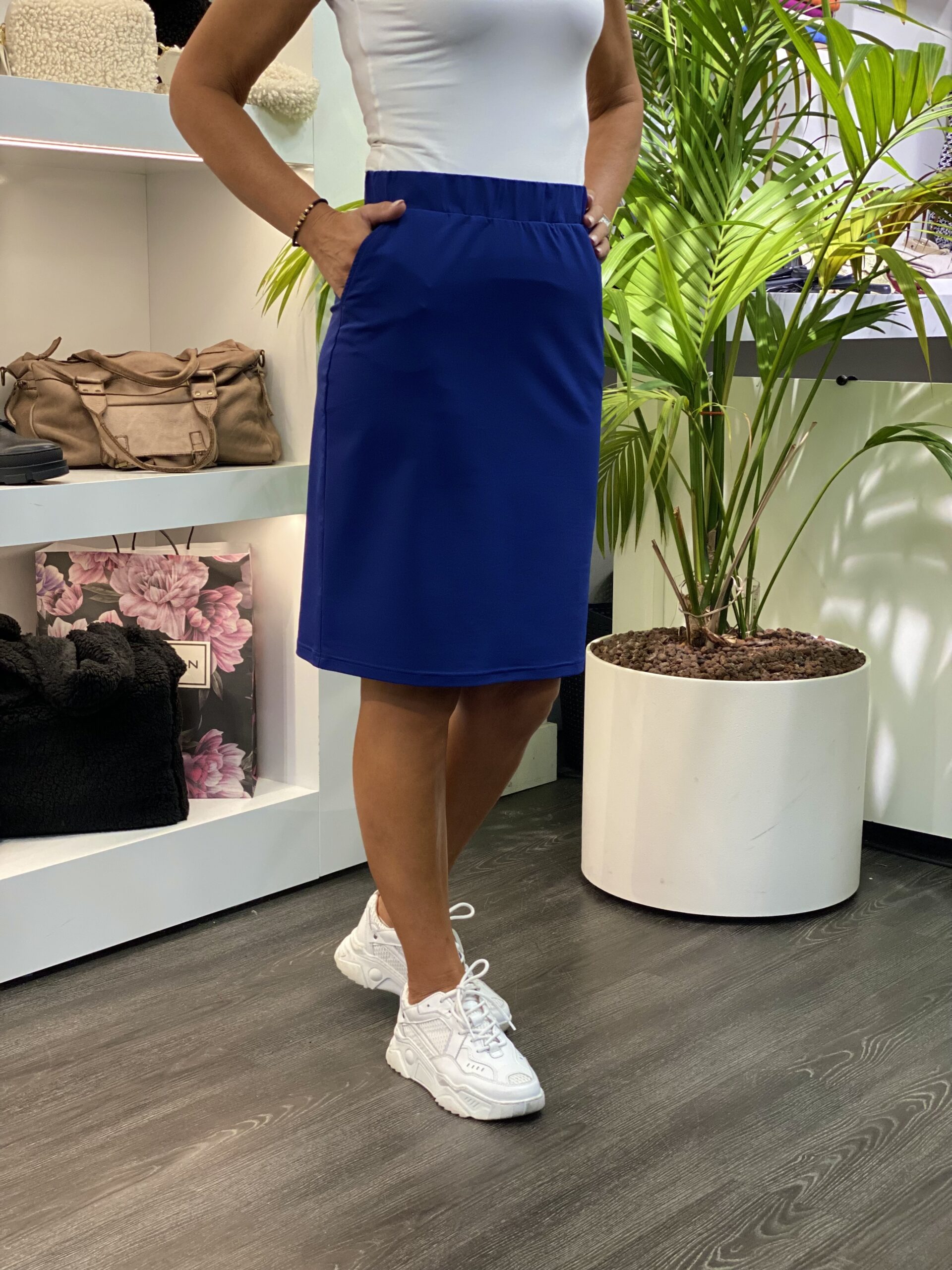 Co Woman Pilar Rok Travelstof night blue