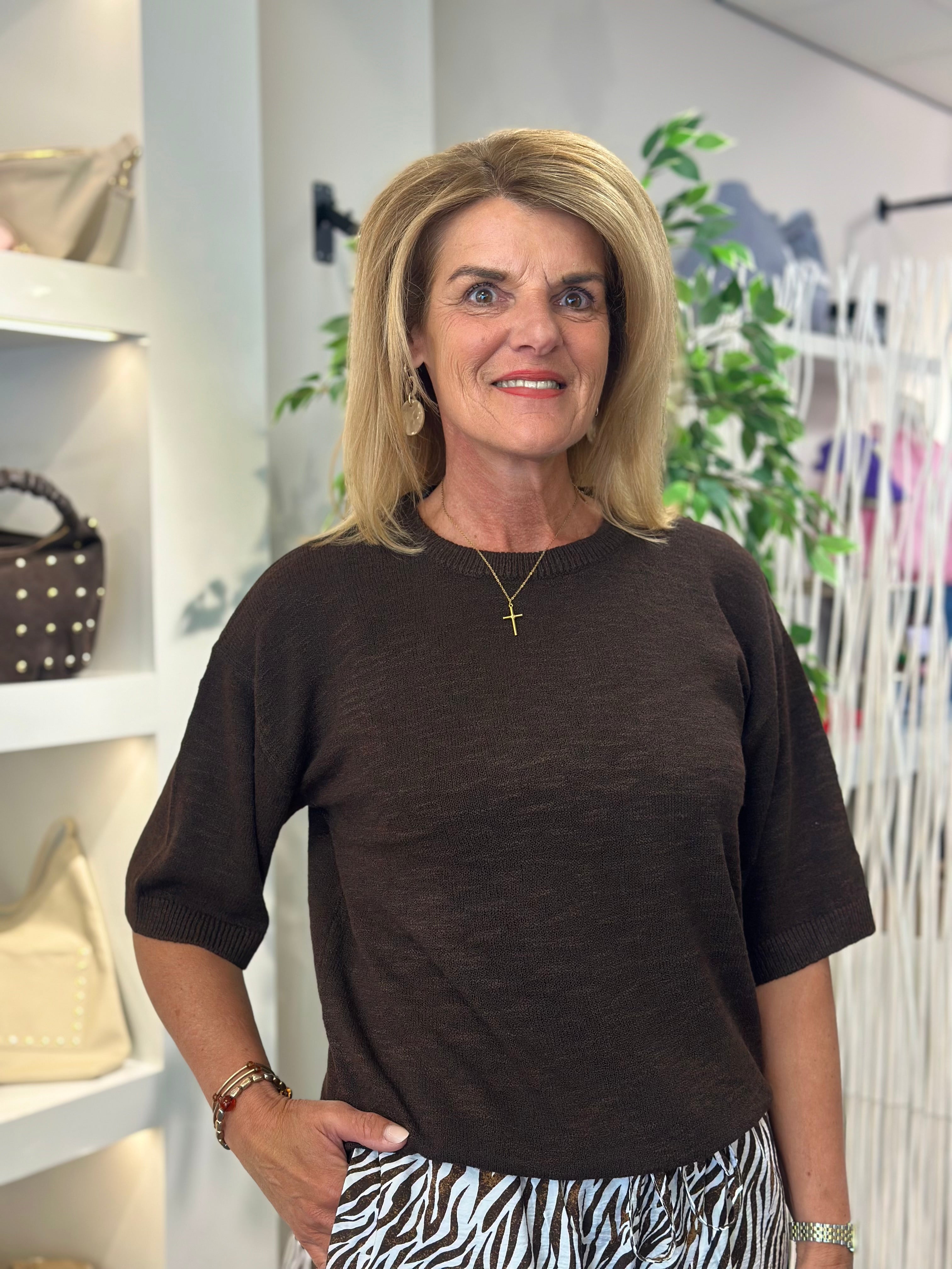 Freequent Vicki Pullover coffee bean
