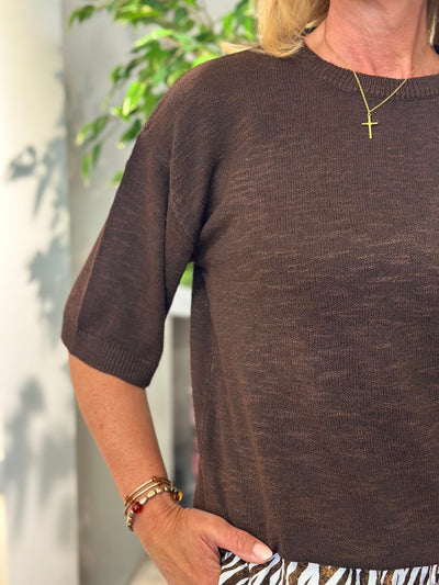 Freequent Vicki Pullover coffee bean