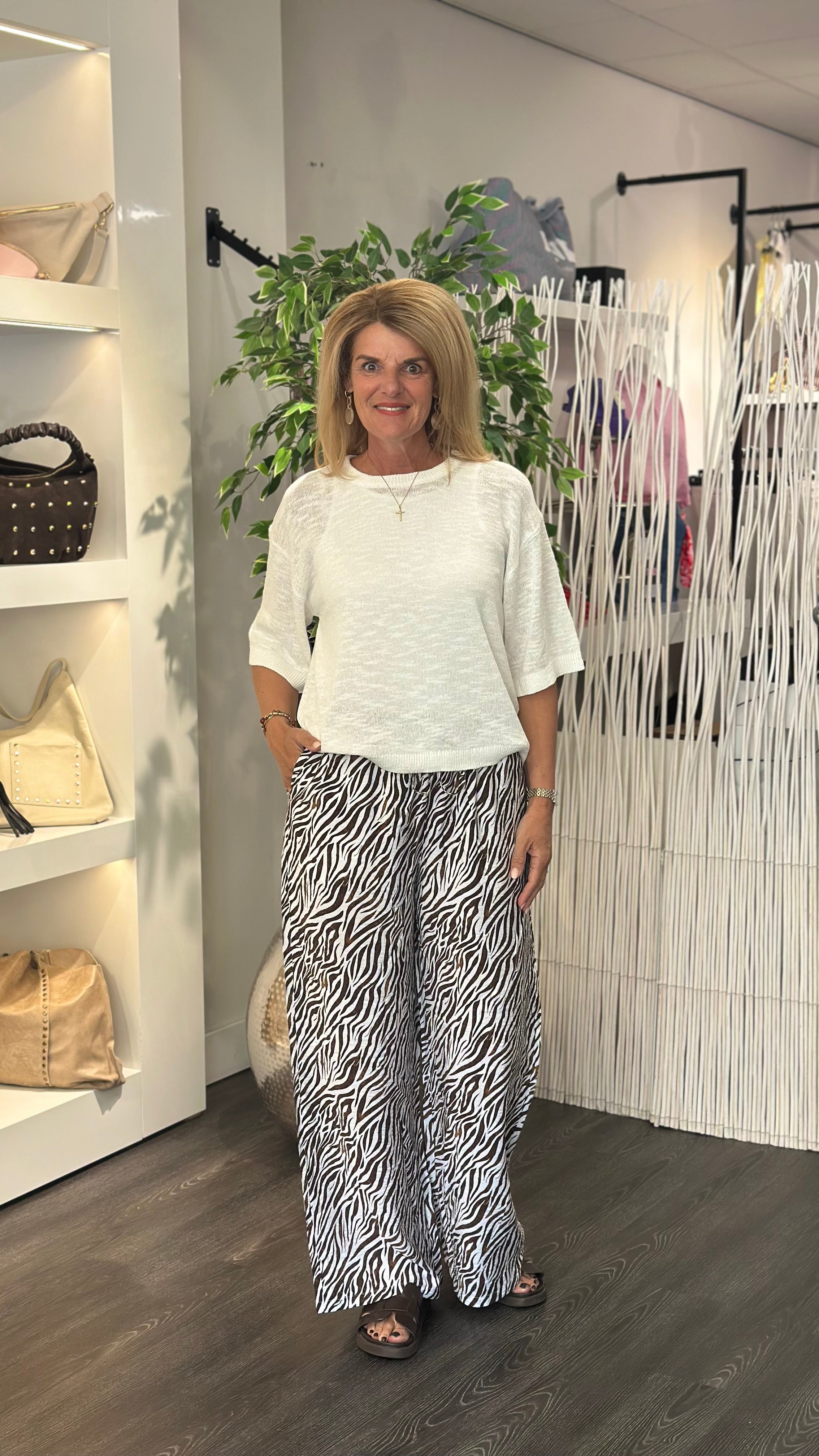 Freequent Vicki Pullover brilliant white
