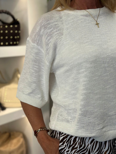Freequent Vicki Pullover brilliant white