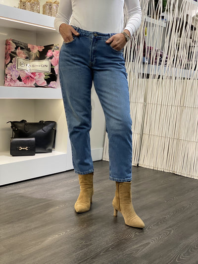 My Essential jeans Wardrobe Mommy 139 High Tapered Broek L28 medium blue retro wash