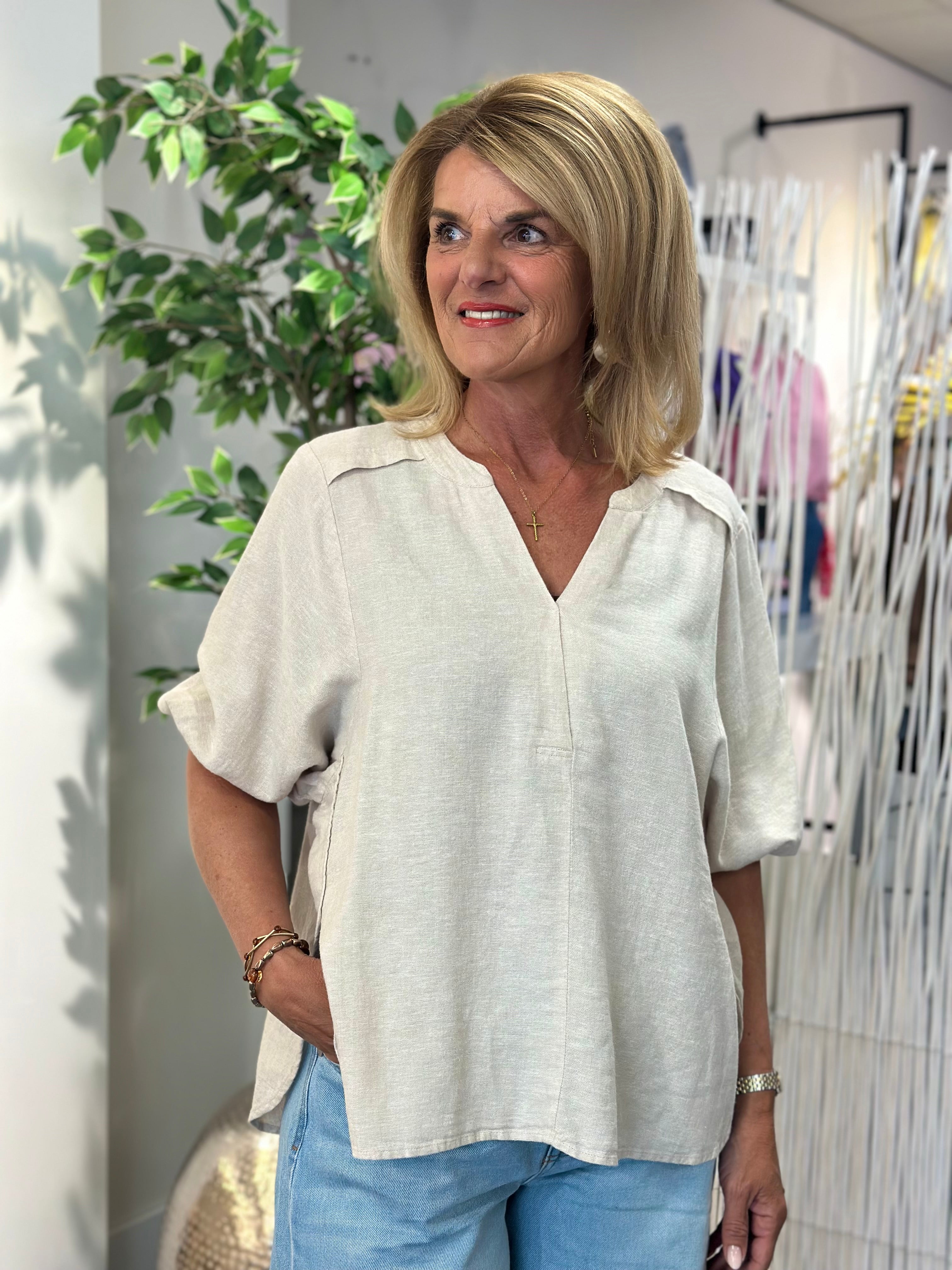 Freequent Lava Blouse moonbeam melange
