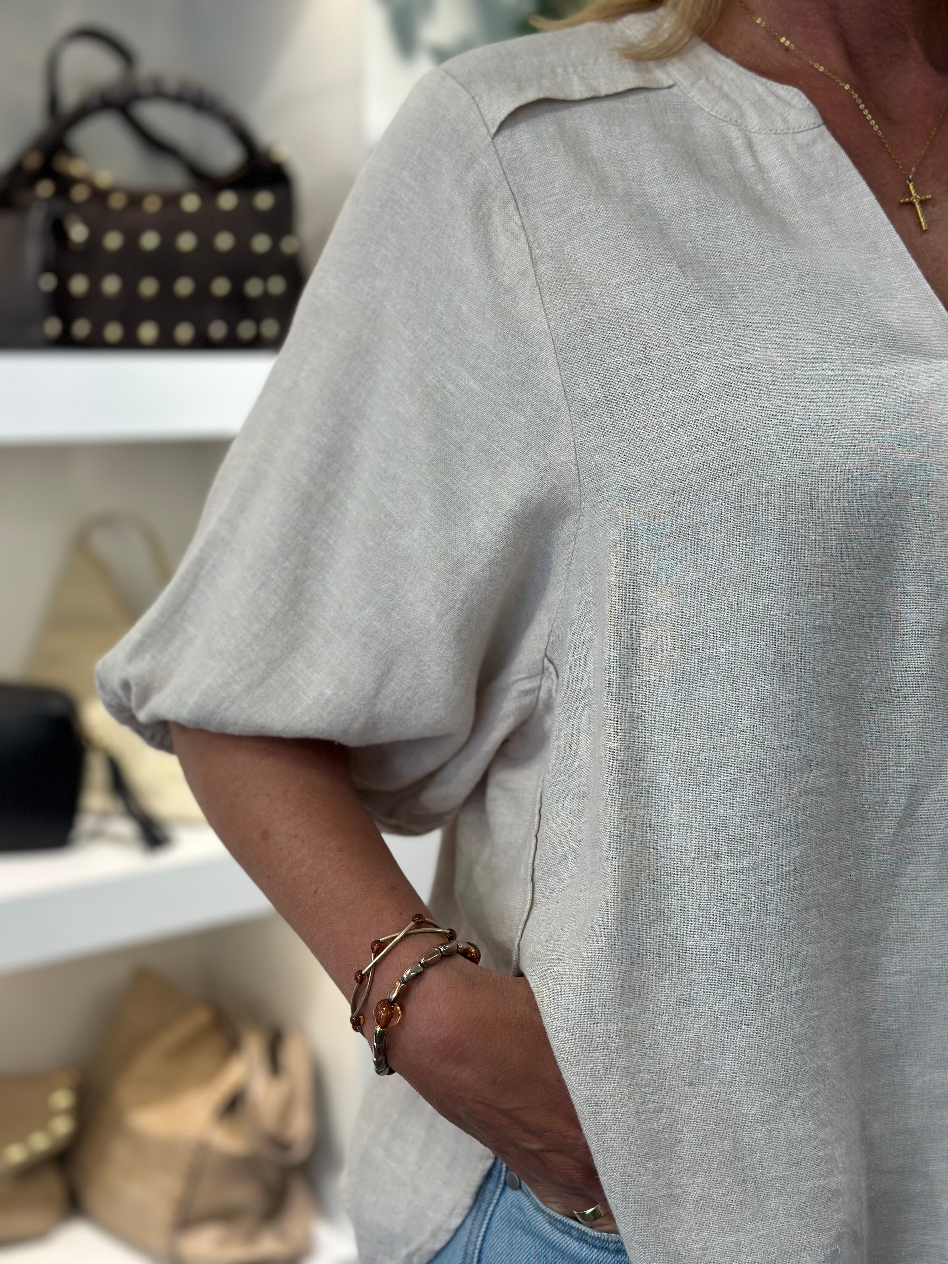 Freequent Lava Blouse moonbeam melange