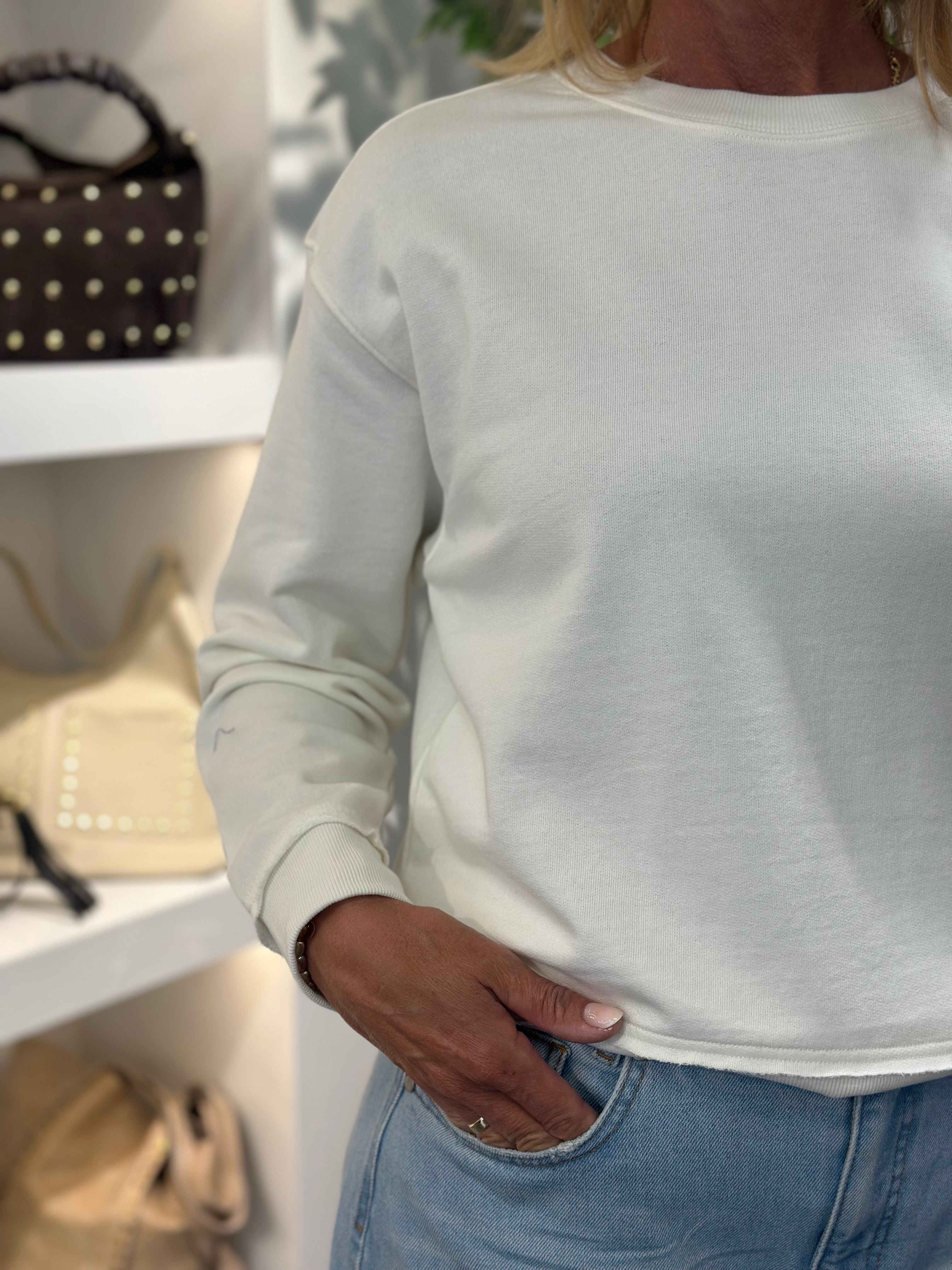 Freequent Safar Pullover star offwhite