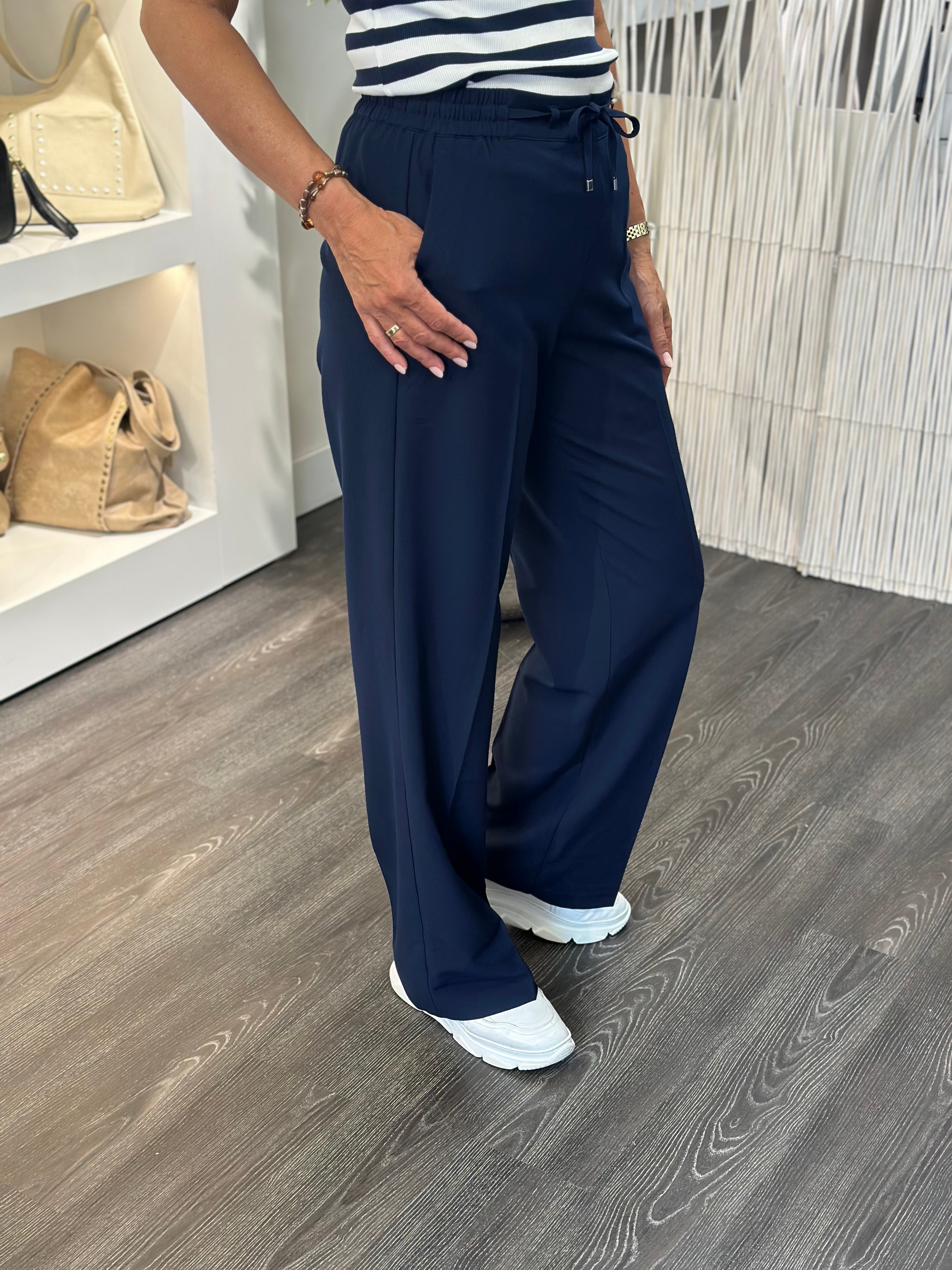 Red Button Claudette Palazzo Broek L33 dark blue