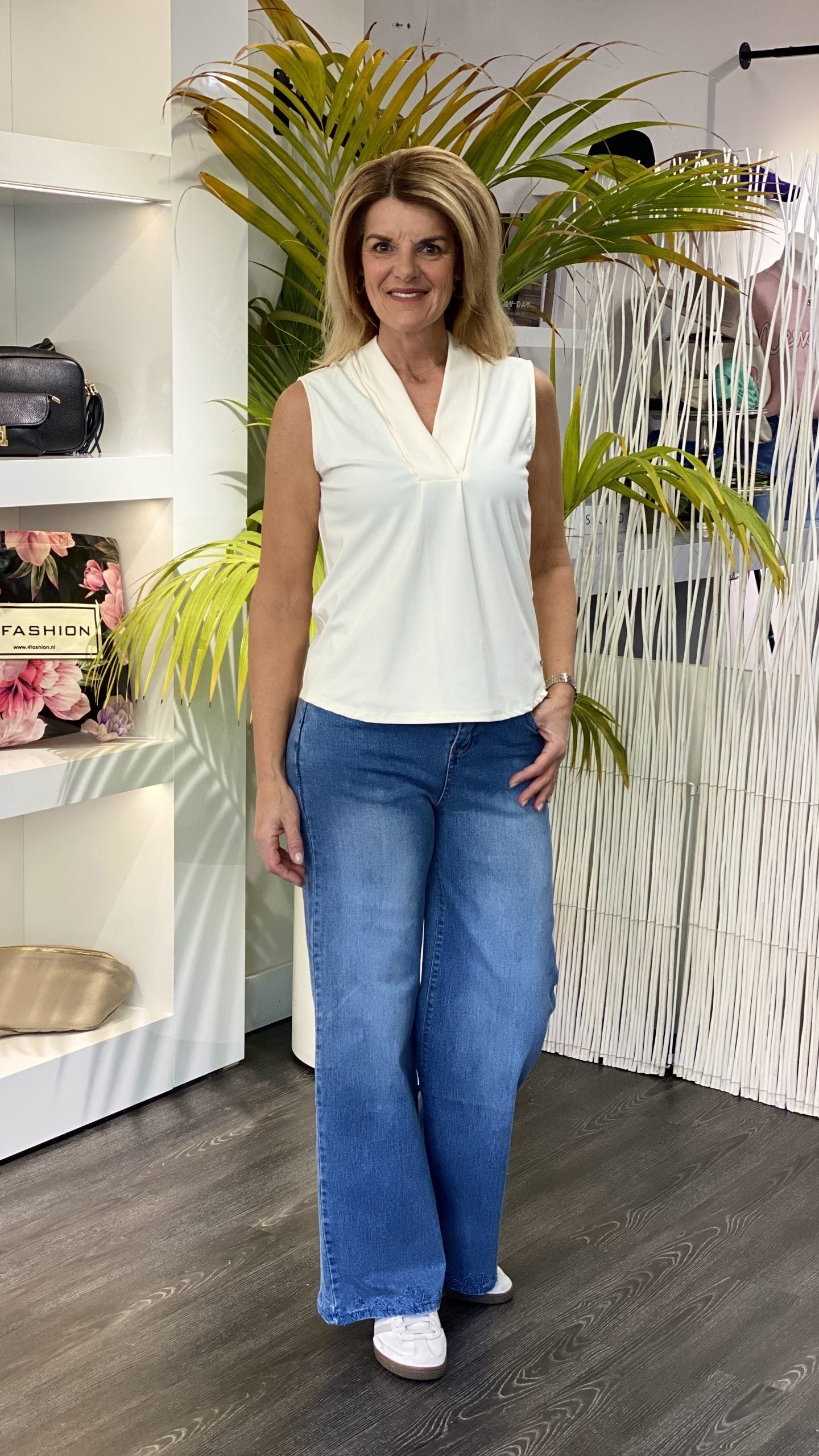 Lady Day Travelstof Naomi Top champagne