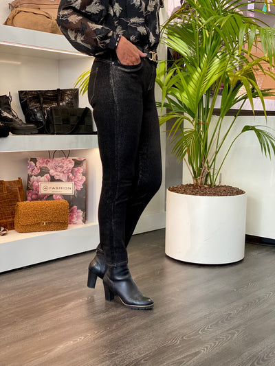 Red Button Laila Sparckle Regular Rise zwart/goud