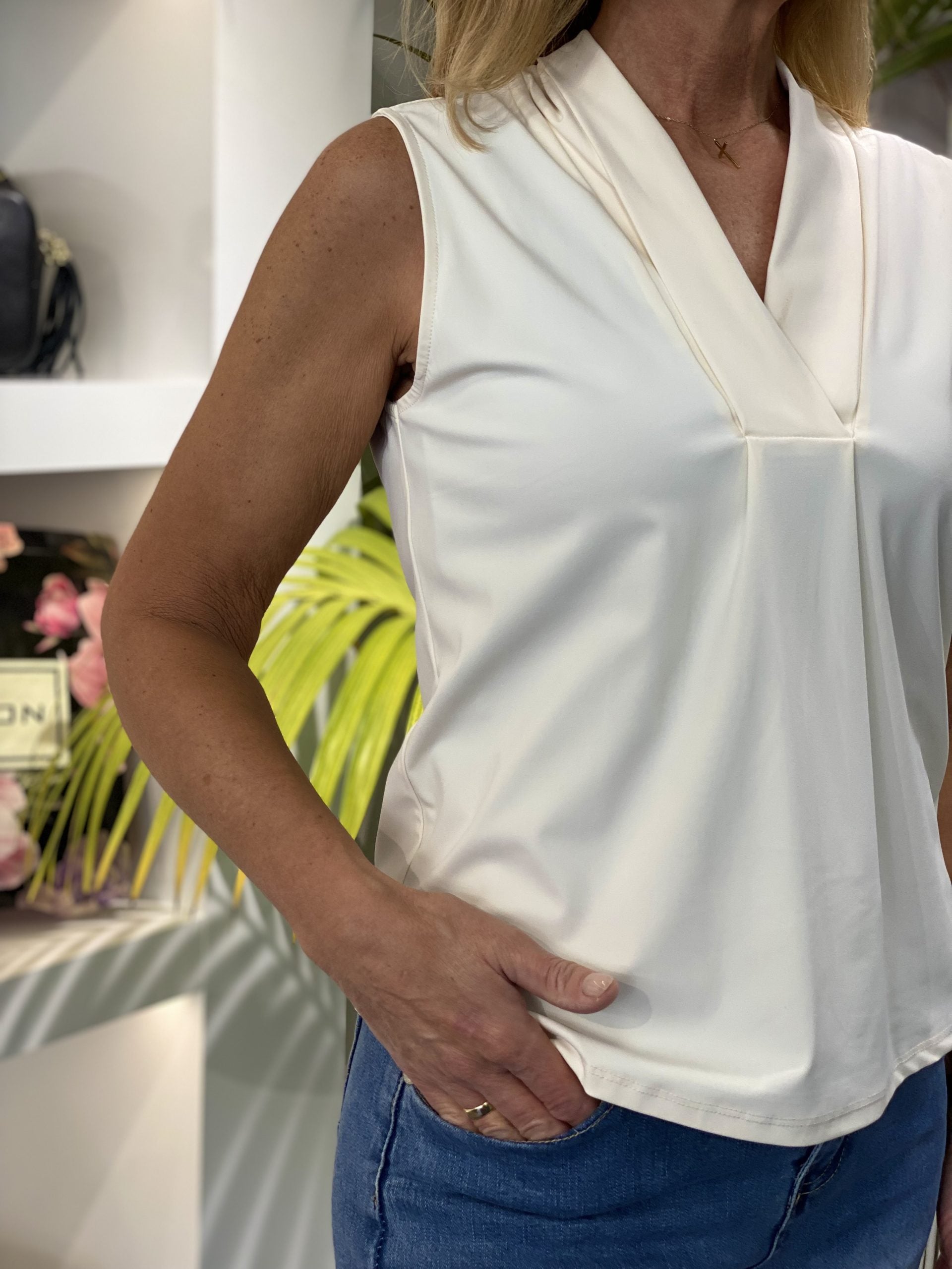 Lady Day Travelstof Naomi Top champagne