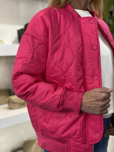 Azzurro Gewatteerd Jasje 9844 fuchsia