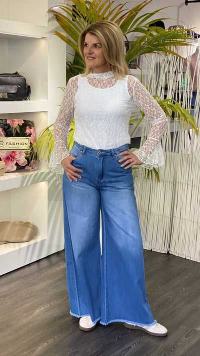 Boebou Kanten Top offwhite 0409